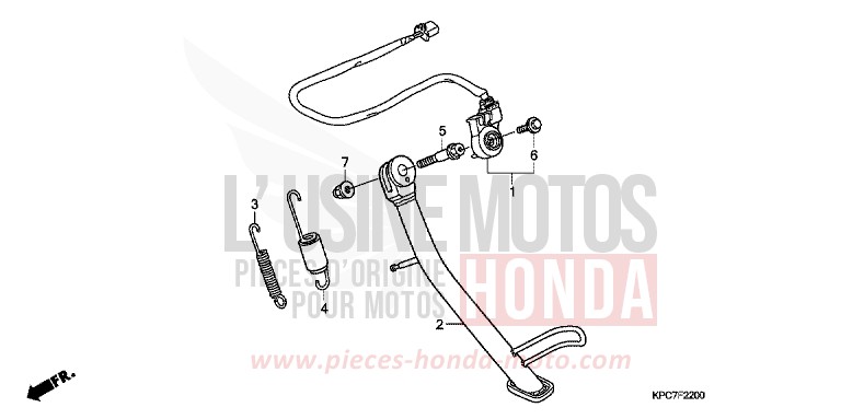 STAENDER von Varadero 125 PEARL SIENA RED (R320) von 2011